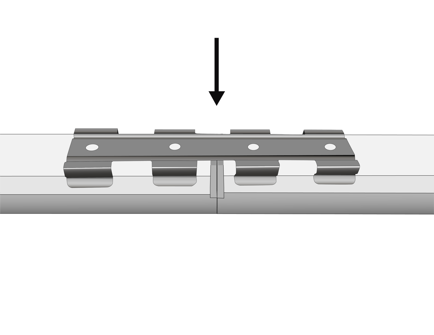 Image of the top clip connecting two Nurser 3 lights