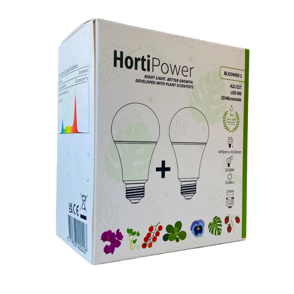 Image of the Bloomer2 grow light in its original packaging.