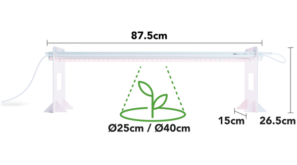 grow light bulb holder HortiPower grow lights HOME (90cm) 2x90cm