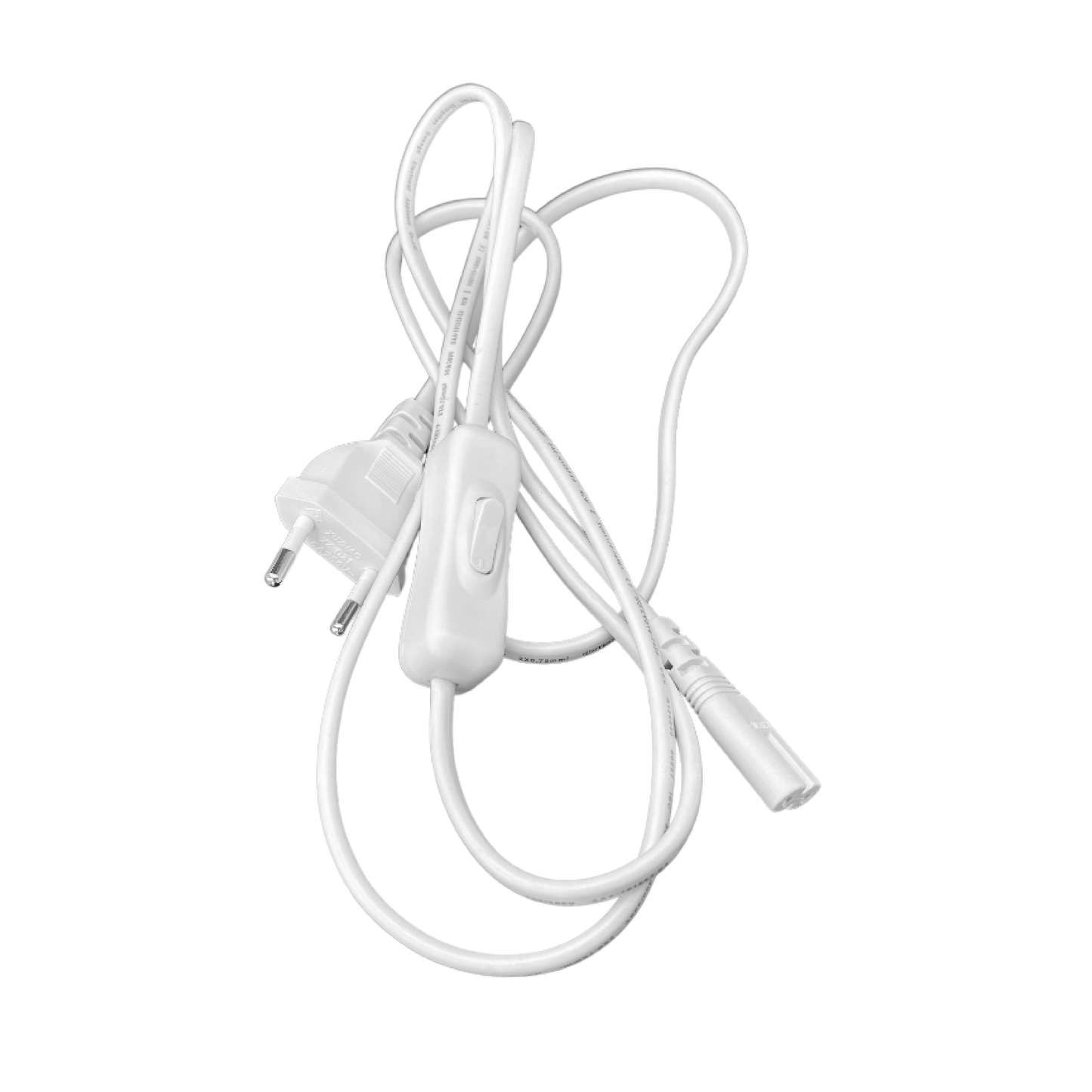 Europlug power cord with inline switch 2000mm (Nurser 3 compatible)